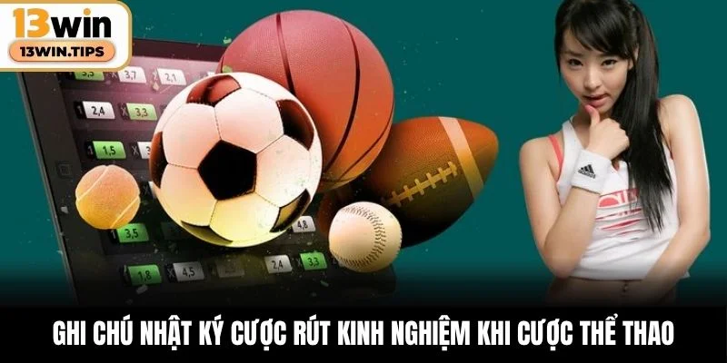 Ghi chú nhật ký cược rút kinh nghiệm khi cược thể thao