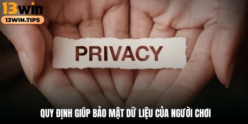 Quy định giúp bảo mật dữ liệu của người chơi